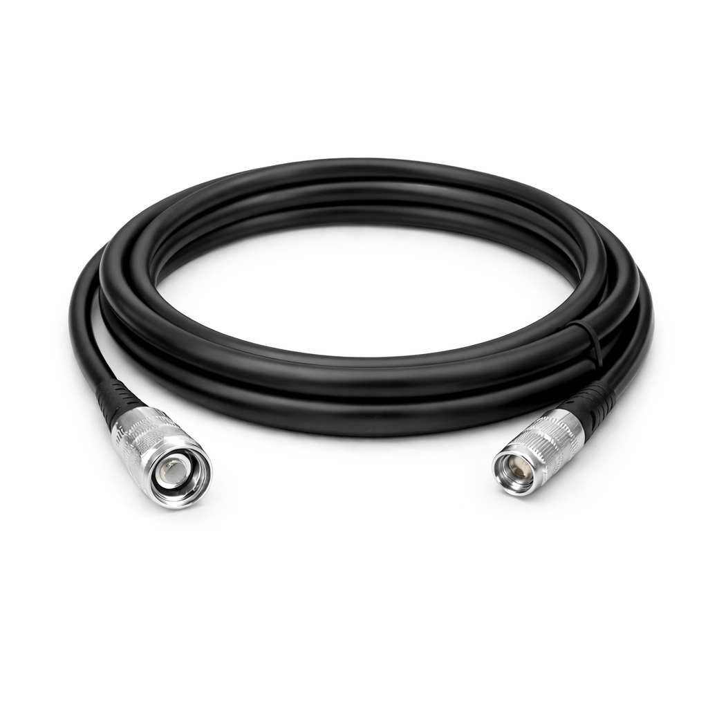 195 series low loss RF coaxial cable assembly with RF connectors reference image